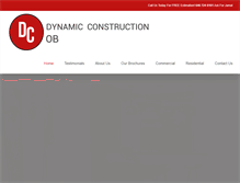 Tablet Screenshot of dynamicconstructionob.com